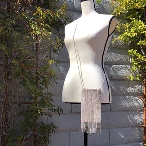 Gray Blinged Out Bag